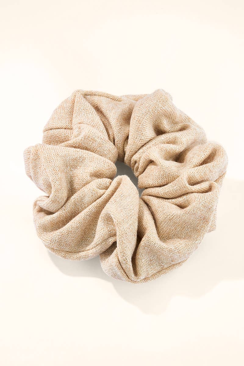 Glitter knit scrunchie 12 cm FQ152XJ