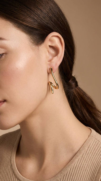 Stainless steel earrings 124AQ564