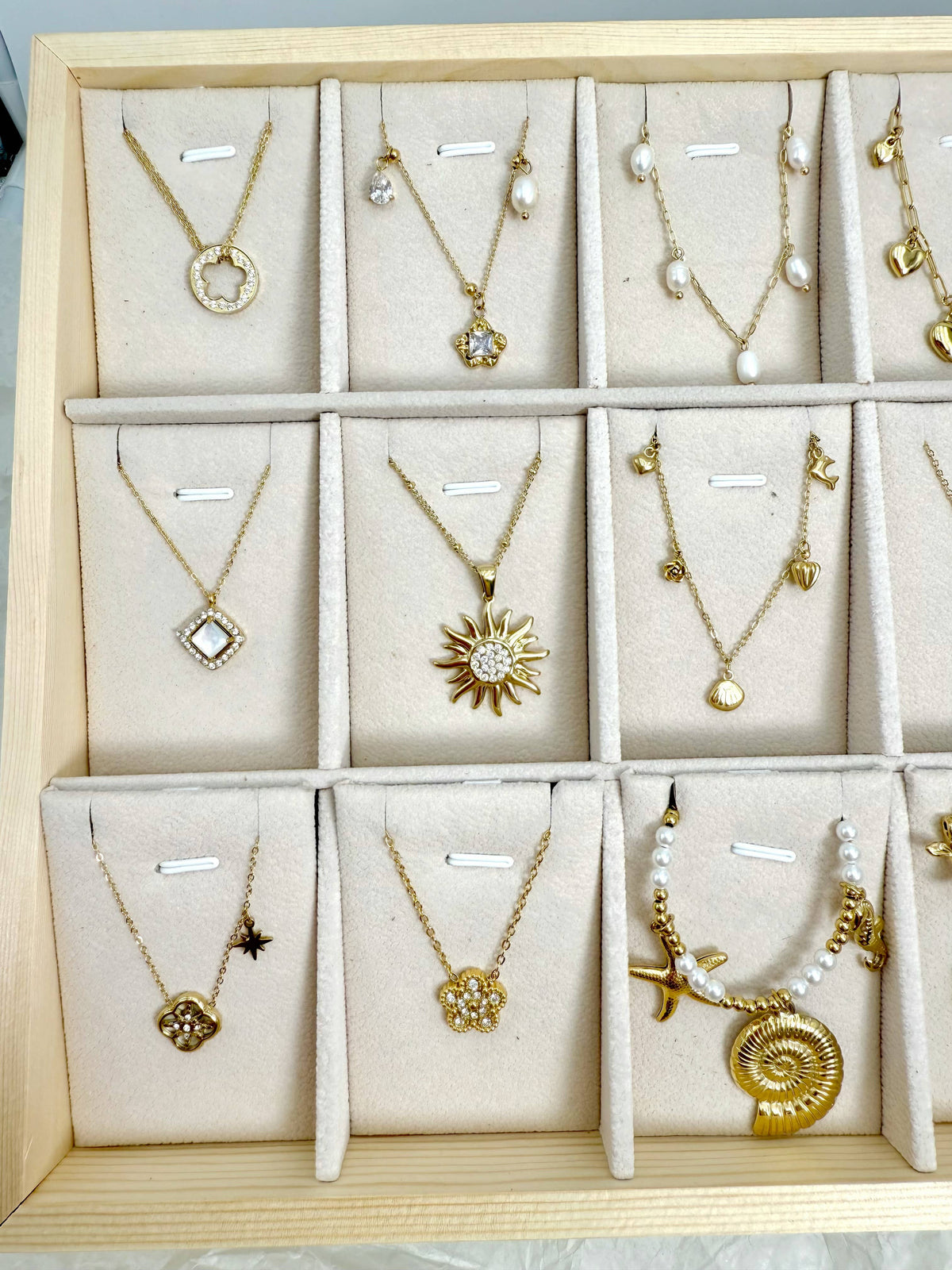 18-piece stainless steel necklace set SET278