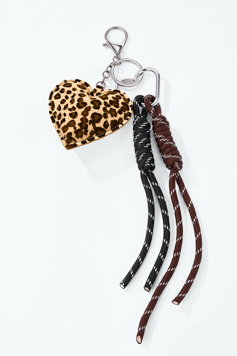 Grigri de sac Cœur léopard PC001MT