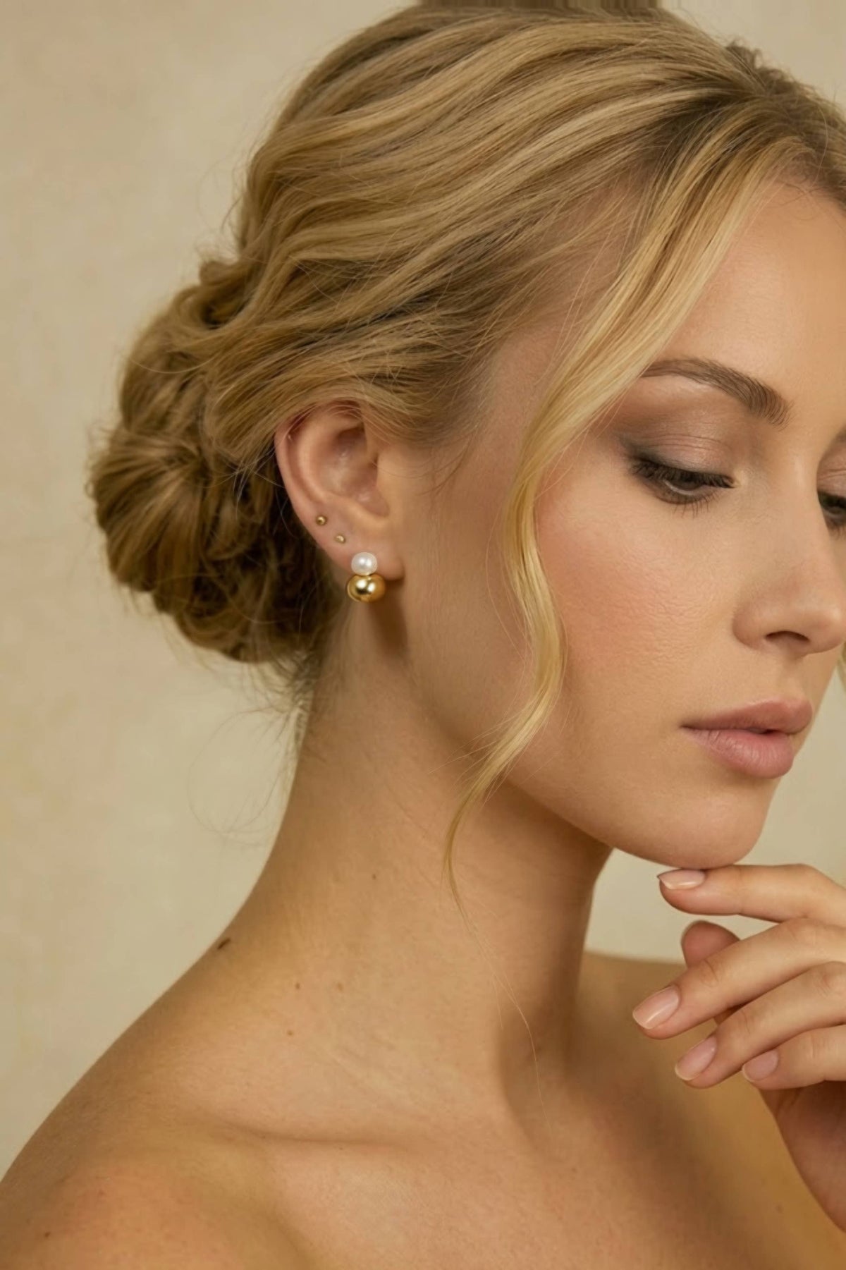 Boucles d'oreilles en acier inoxydable 124AQ311