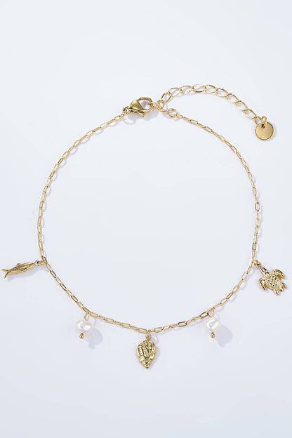 Stainless steel anklet 624AQ10