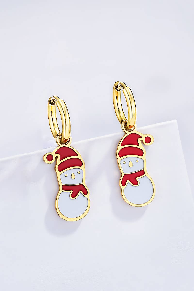 124RX223 stainless steel earrings
