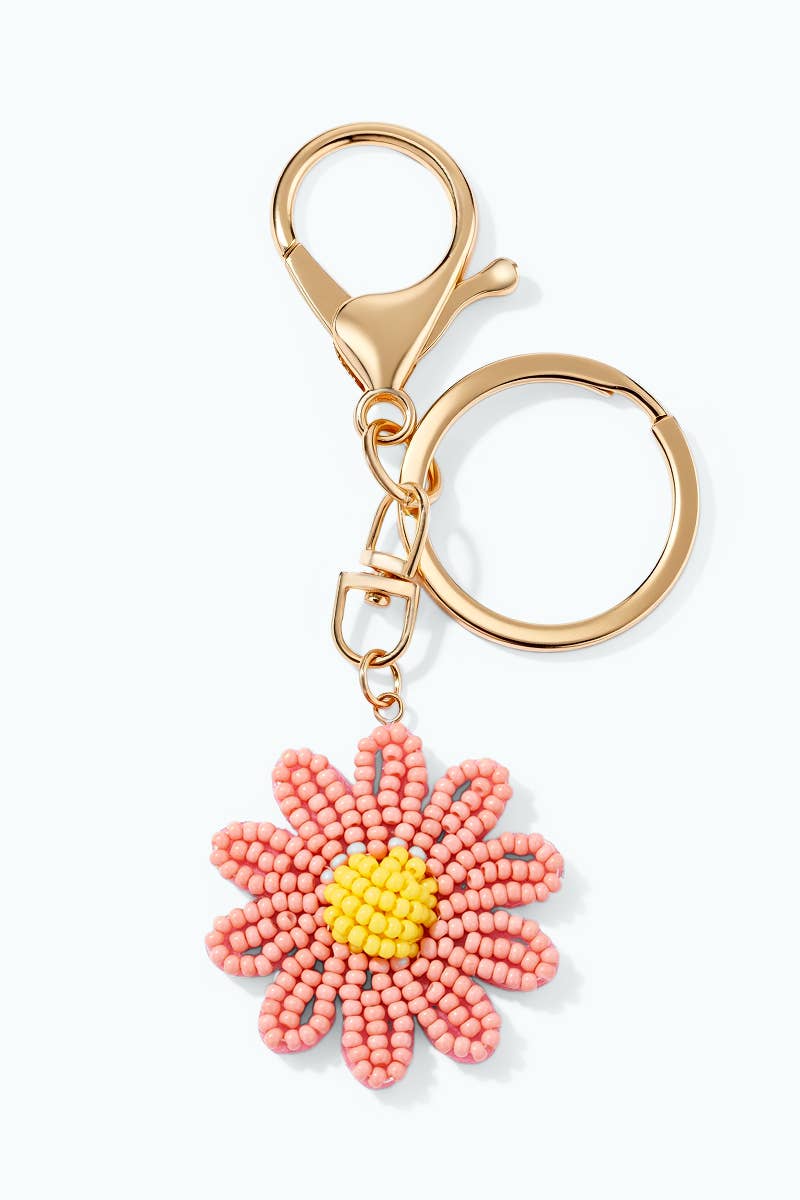 Beaded flower keychain PC150SY