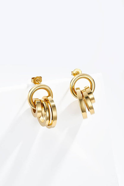 Stainless steel earrings 124AQ565