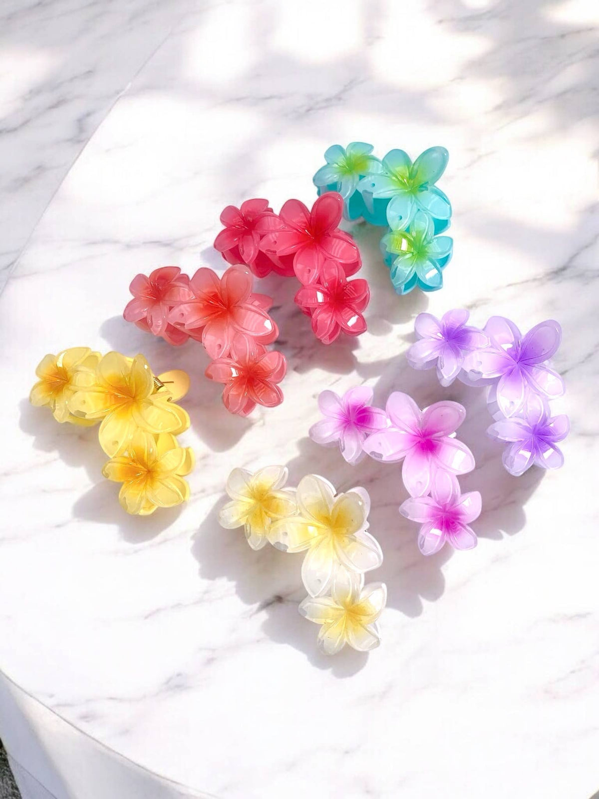 Flower-shaped hair clip YH20