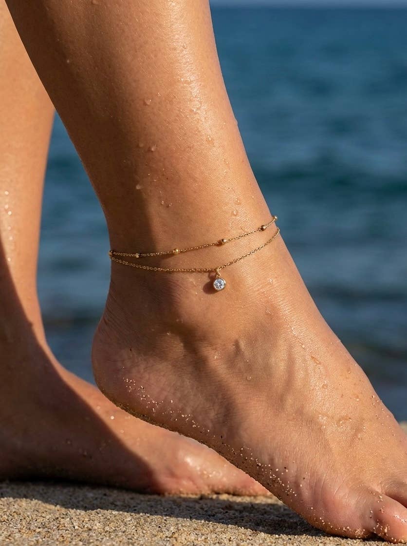 624AQ65 stainless steel ankle chains