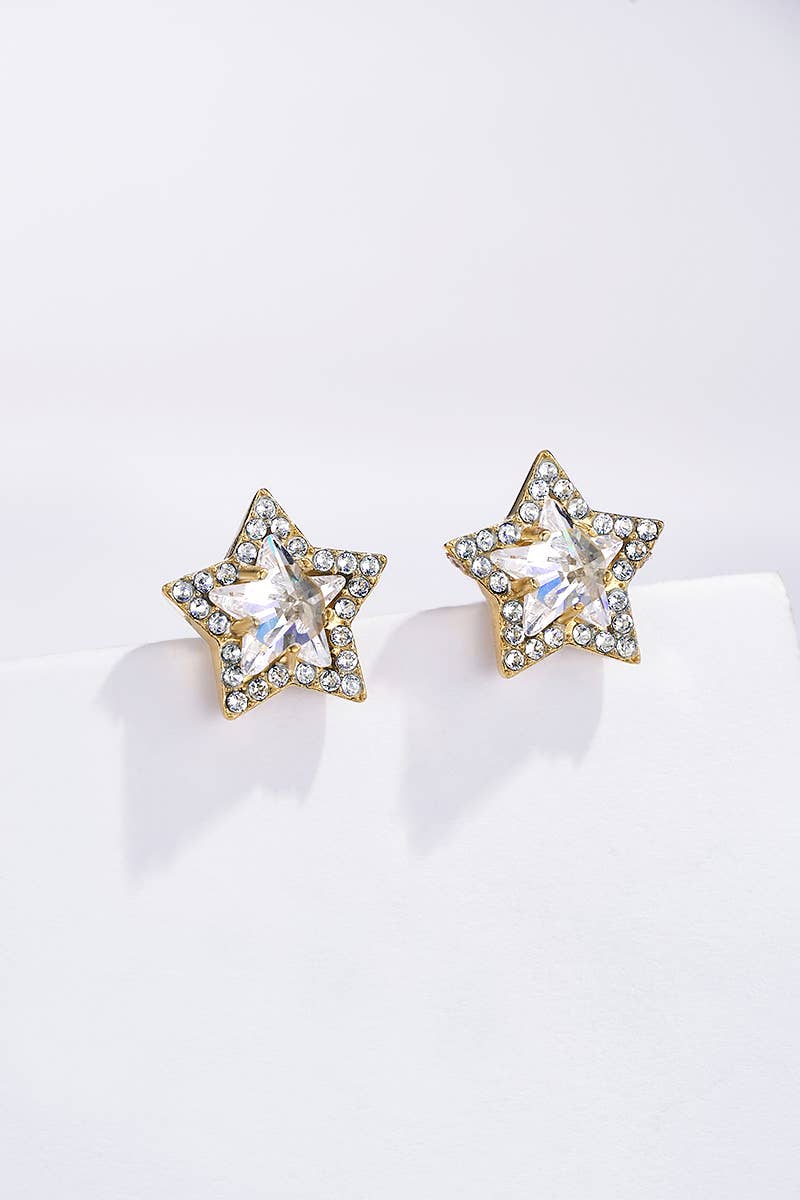 Boucles d'oreilles en acier inoxydable 124AQ518