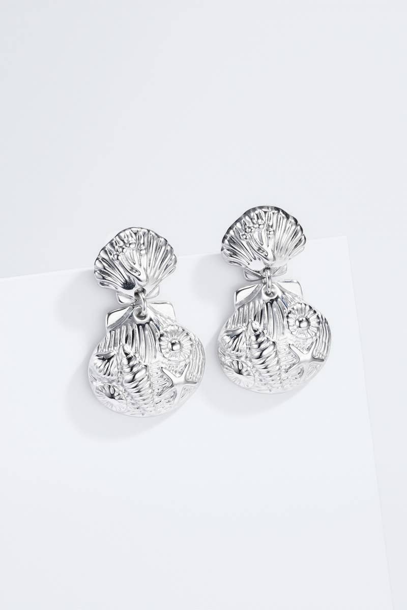 Stainless steel earrings 124AQ436