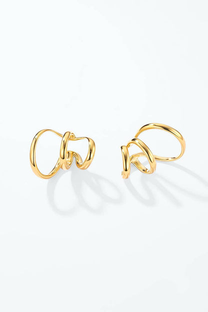 Stainless steel ear cuffs 124AQ781