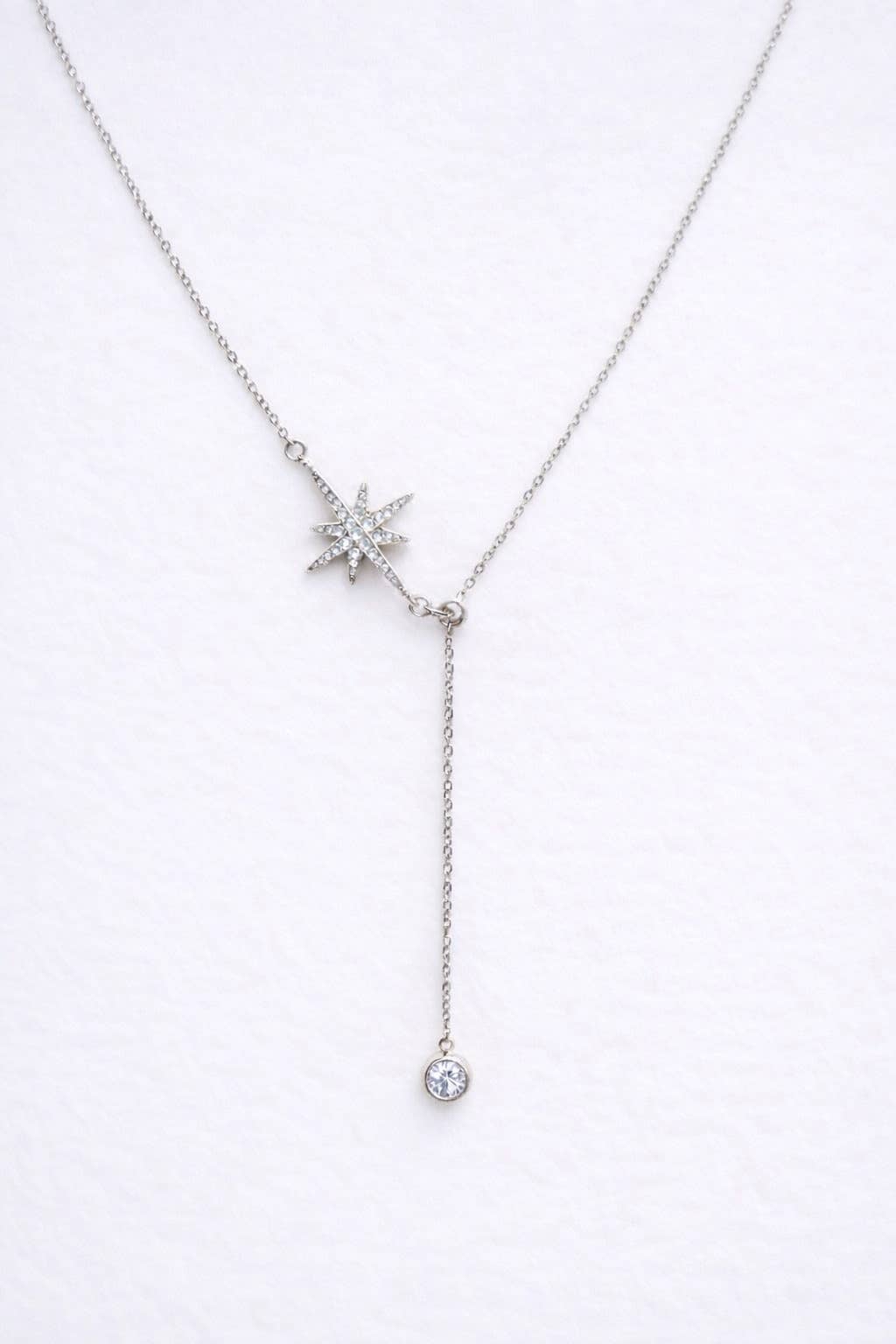 Collier Y étoile en acier inoxydable 224AQ02